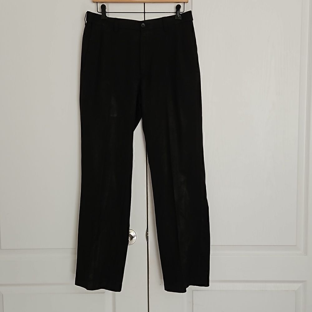 Haggar Men Casual Dress Pants 32×32 Black